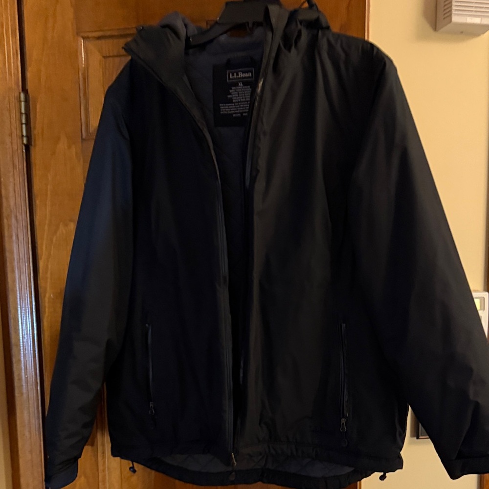 L.L. Bean Woman’s Black Insulated Raincoat